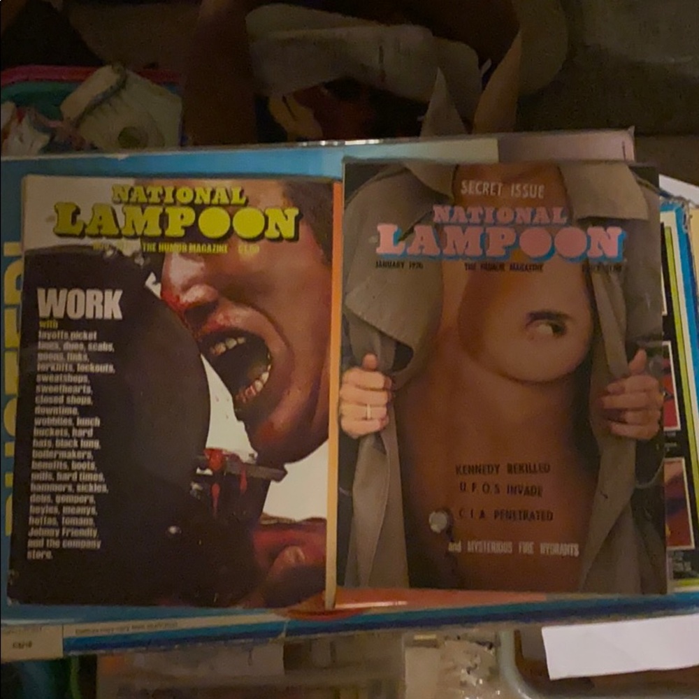 2 vintage adult national Lampoon magazines